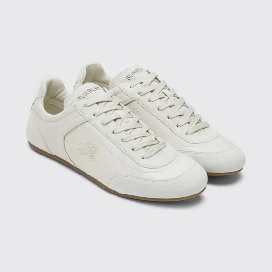 BURBERRY Knight Leather Sneakers Beige (8125529)