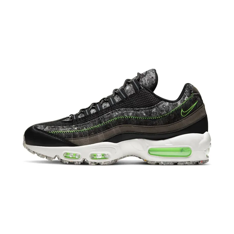 Nike Air Max 95 Move to Zero “Black / Smoke Grey / Light Bone / Electric Green” (CV6899-001)
