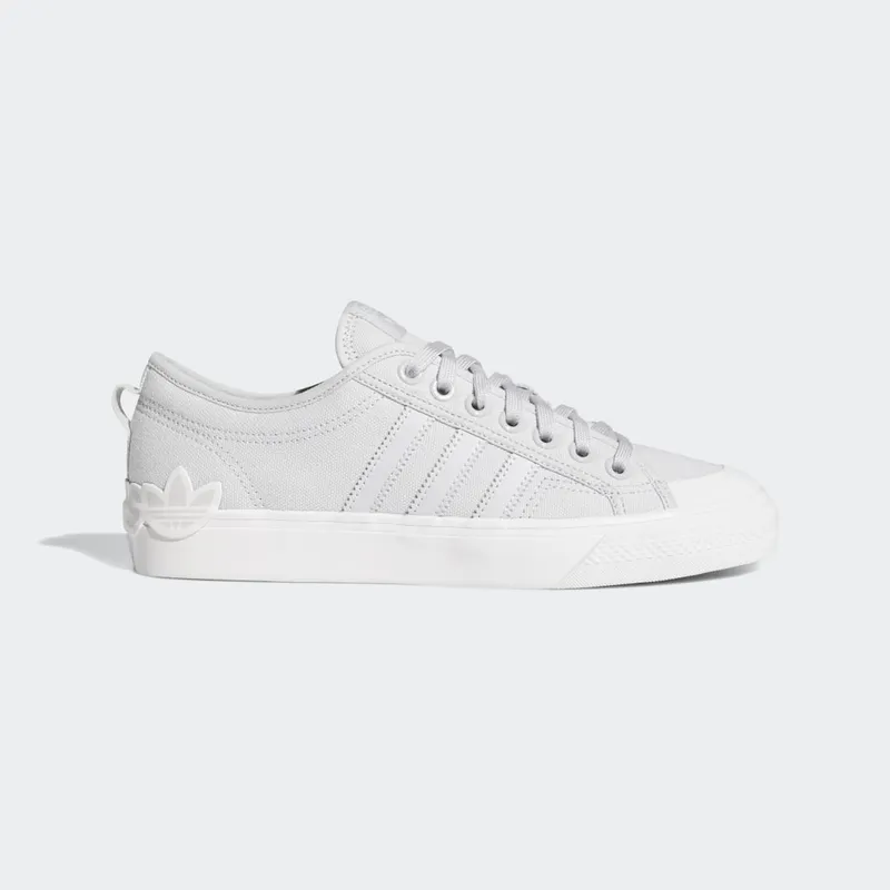 Adidas Nizza ‘Oversize Heel Logo – Light Solid Grey’ Light Solid Grey/Crystal White/Gum (EF5714)