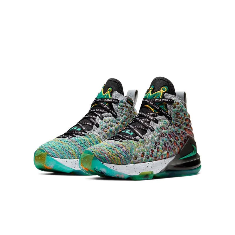 Nike LeBron 17 I Promise (GS) Neptune Green/White-Black (CW2761-300)