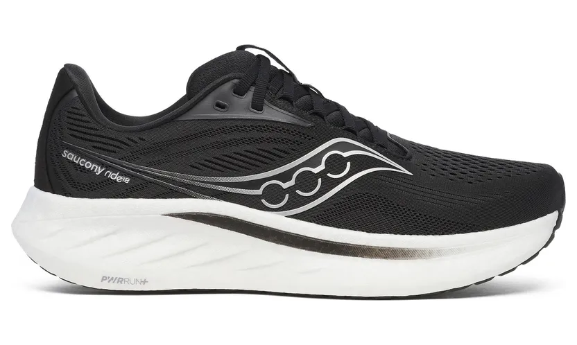 SAUCONY Ride 18 “Black / White” (S21000-100)