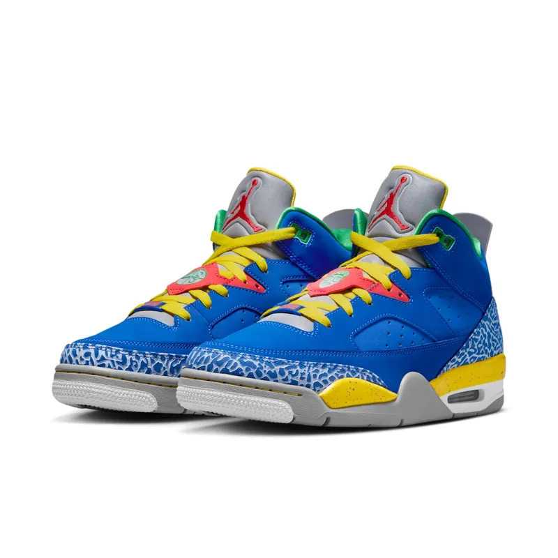 Jordan Son of Mars Low Do the Right Thing Game Royal/Pimento-Tour Yellow-Cement Grey-Pine Green (580603-433)