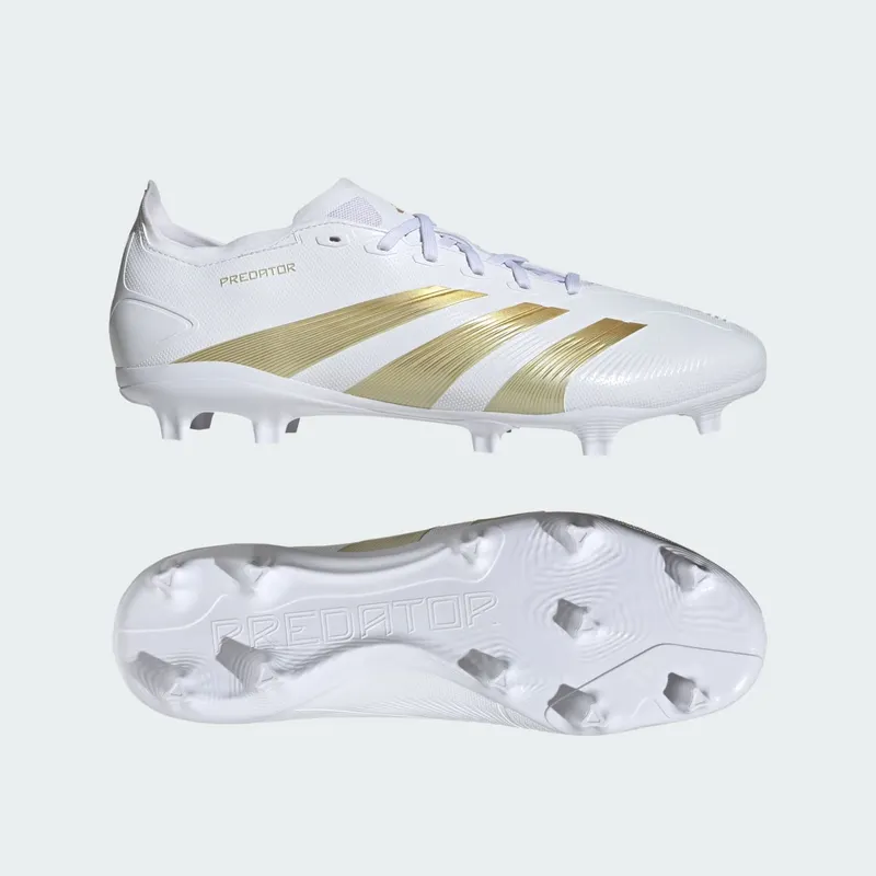 Adidas Predator League FG “Cloud White Gold Metallic Sandy Beige Met” (IF6346)