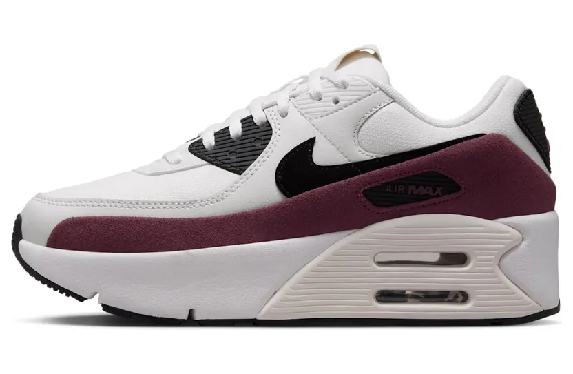 Nike Air Max 90 LV8 Sail Night Maroon Phantom Black (FD4328-107)