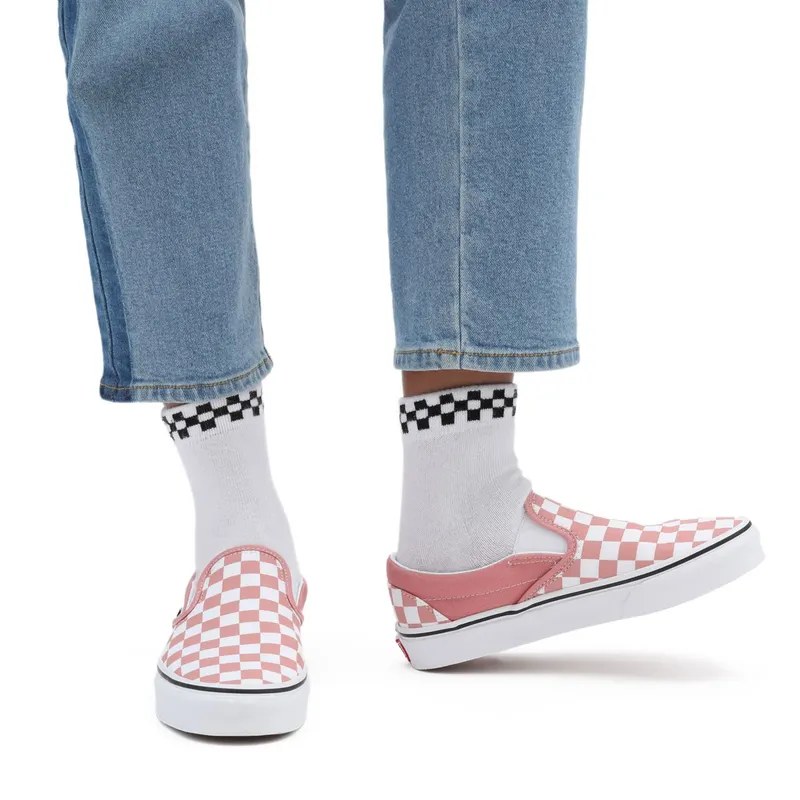 VANS Checkerboard Classic Slip-on Shoes Pink (VN000XG8B01)
