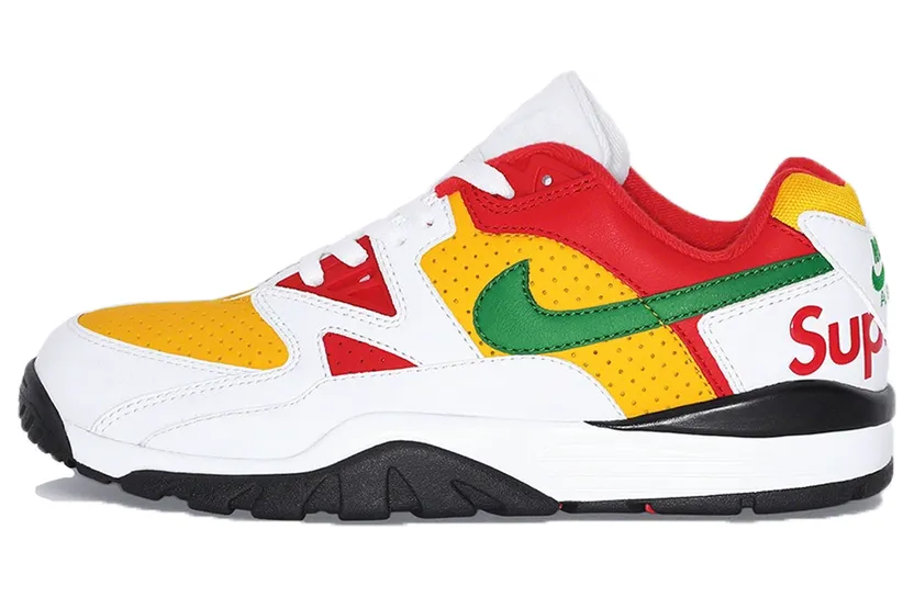Supreme x Nike Cross Trainer Low White (FW21) – “White / Red / Green / Yellow” (CJ5291-100)