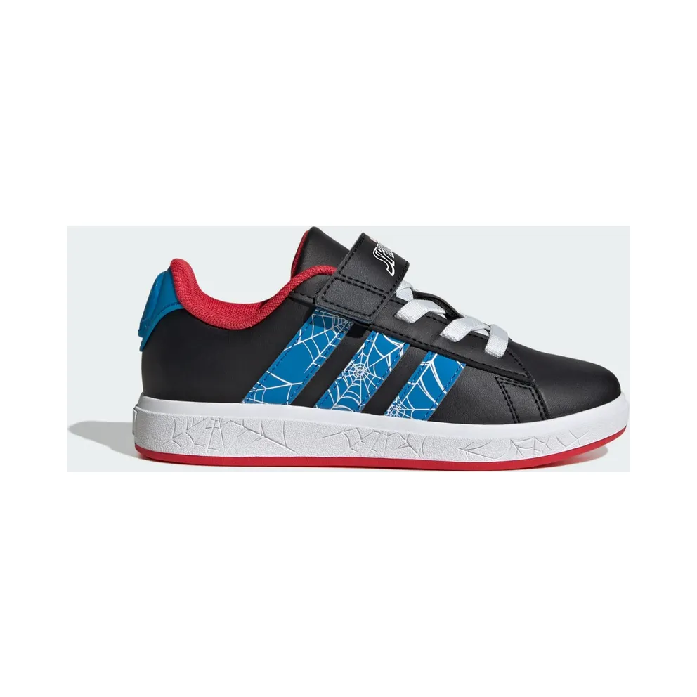Adidas adidas Marvel Spider-Man Grand Court Kids Core Black / Bright Blue / Pure Ruby (JQ8073)