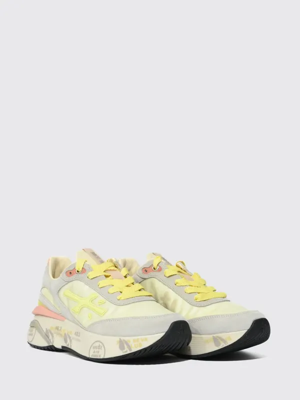 Premiata Moerund Laminated Leather and Mesh Yellow (MOERUND8081)