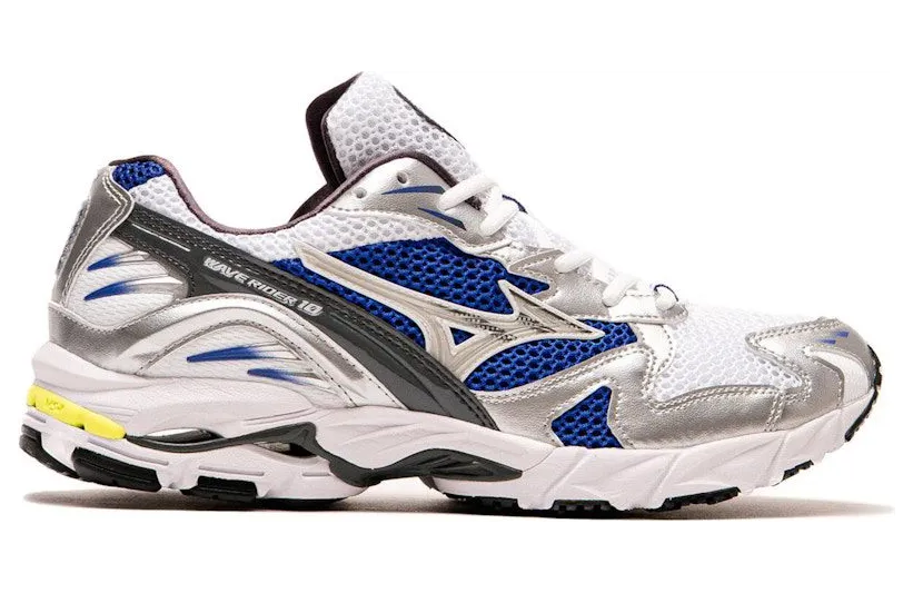 Mizuno Wave Rider White Silver Surf The Web (D1GA210406)