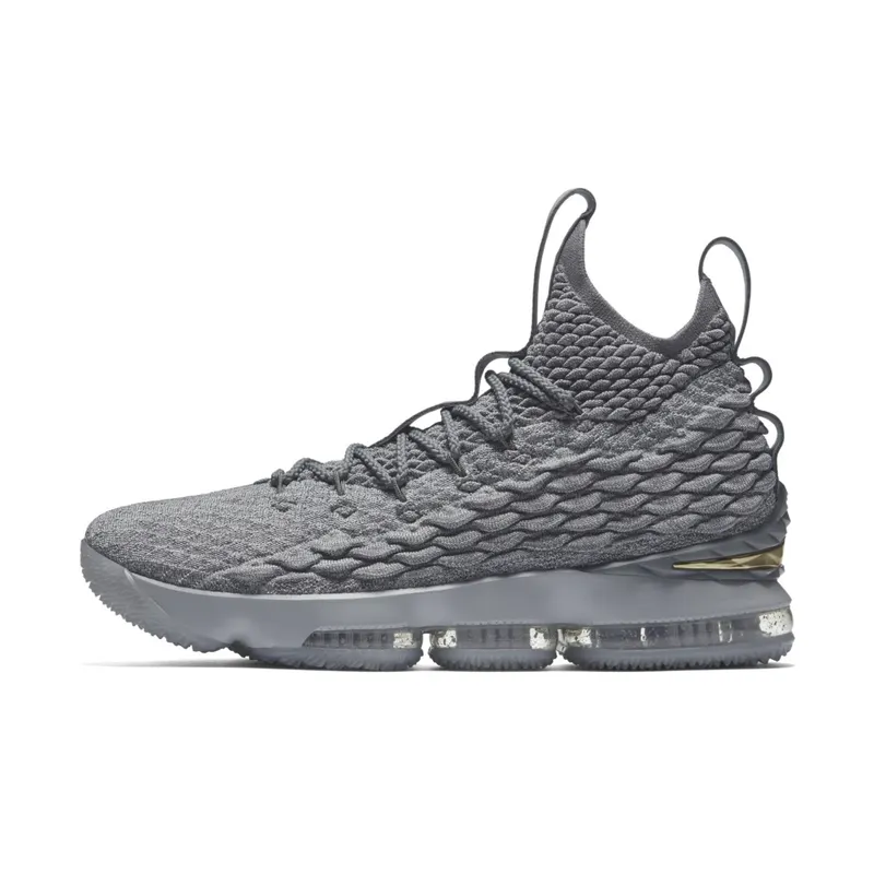 Nike LeBron 15 City Series Wolf Grey/Metallic Gold-Cool Grey (897648-005)