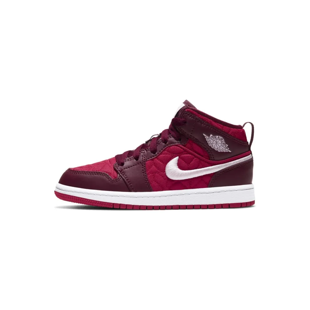 Jordan 1 Mid Red Quilt (PS) (AV5173-600)