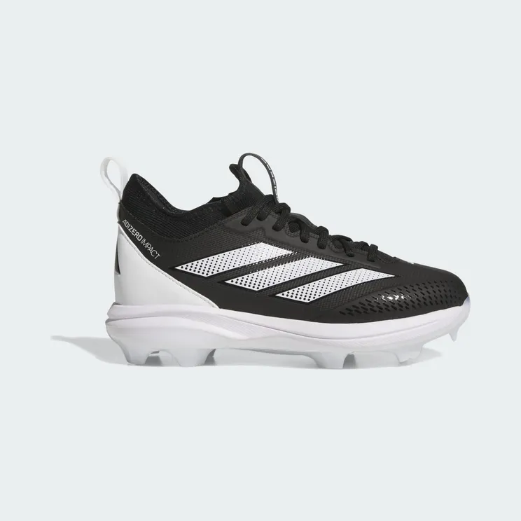 adidas Adizero Impact 2.0 Tpu Cleats Kids “Core Black / Cloud White / Cloud White” (JH6745)