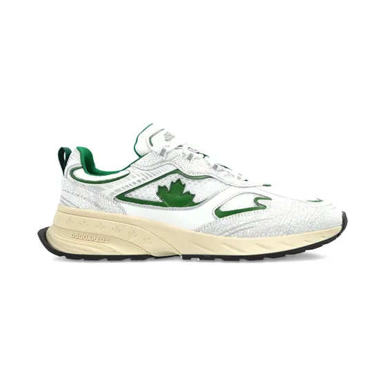 DSQUARED2 Sprinter mit Blattmuster “White” (SNM044443108445)