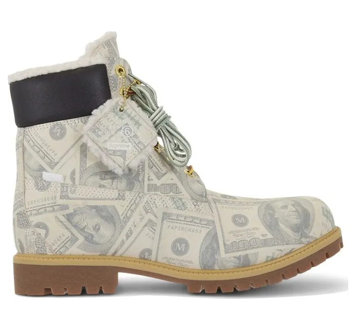 Timberland 6″ Premium Waterproof Boot Supreme x MM6 Maison Margiela $100 Bills (TB0A5NG5-ALP)
