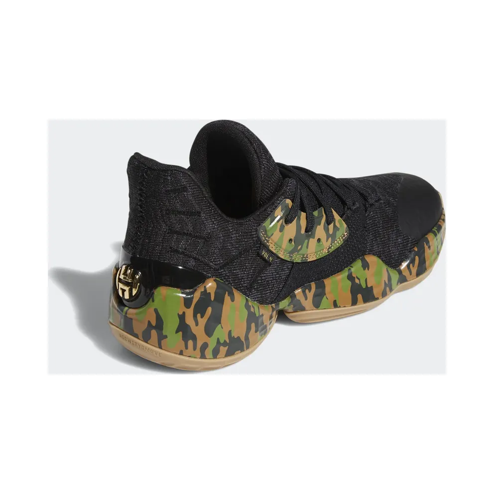 adidas Harden Vol. 4 Black Camo Core Black/Tech Olive/Legend Earth (EF1259)