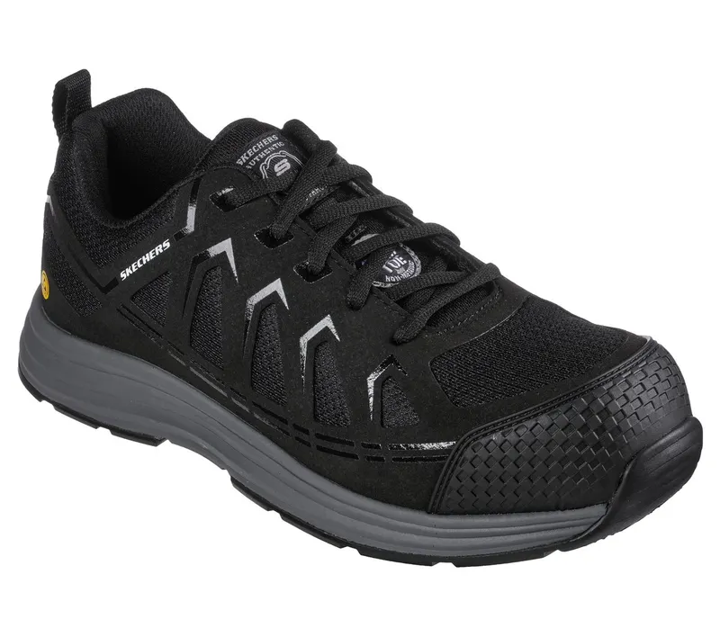 Skechers Work: Malad II Comp Toe Sneaker Black