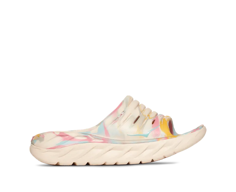 Hoka One Ora Recovery Slide Free People Movement Luna Marbled (1134731-LMLD)
