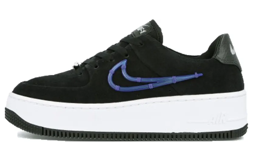 Nike Air Force 1 Sage Low LX – “Black / Deep Royal Blue / Metallic Silver” (CI3482-001)