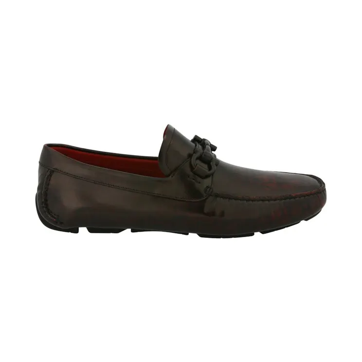 Ferragamo Parigi Gancini Drivers X-Wide Black (02C398-749451-2E)