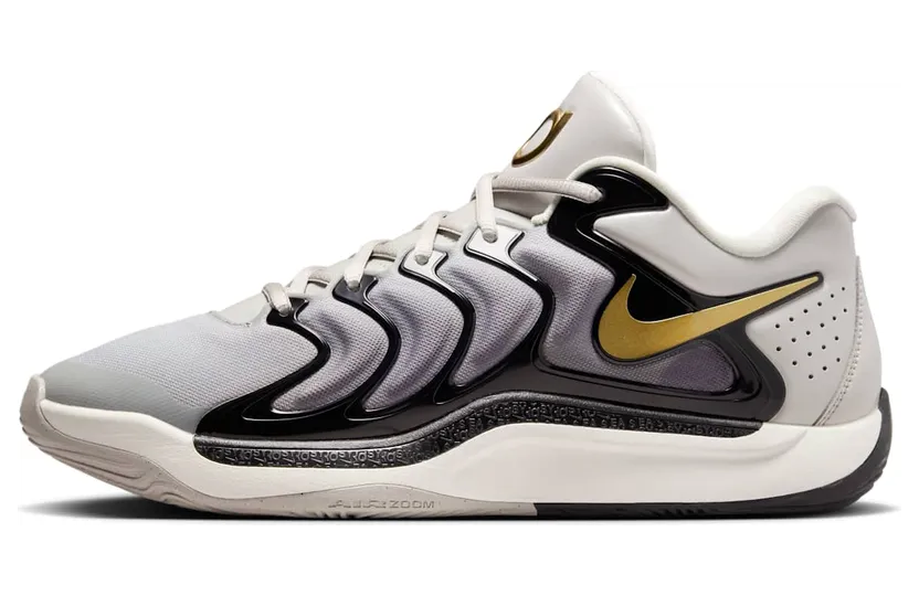 Nike KD 17 “Light Iron Ore / Metallic Gold” (FJ9487-003)