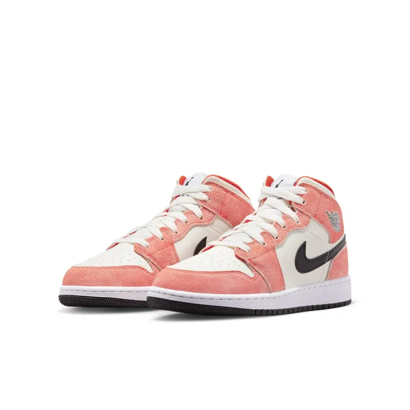 Air Jordan 1 Mid SE GS “Orange Suede” (DV1336-800)