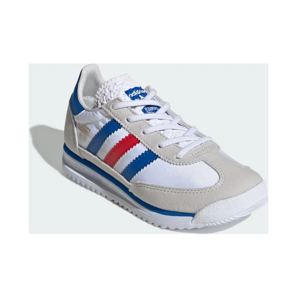 Adidas SL 72 RS Elastic Laces Shoes Cloud White / Blue / Better Scarlet (JQ5962)
