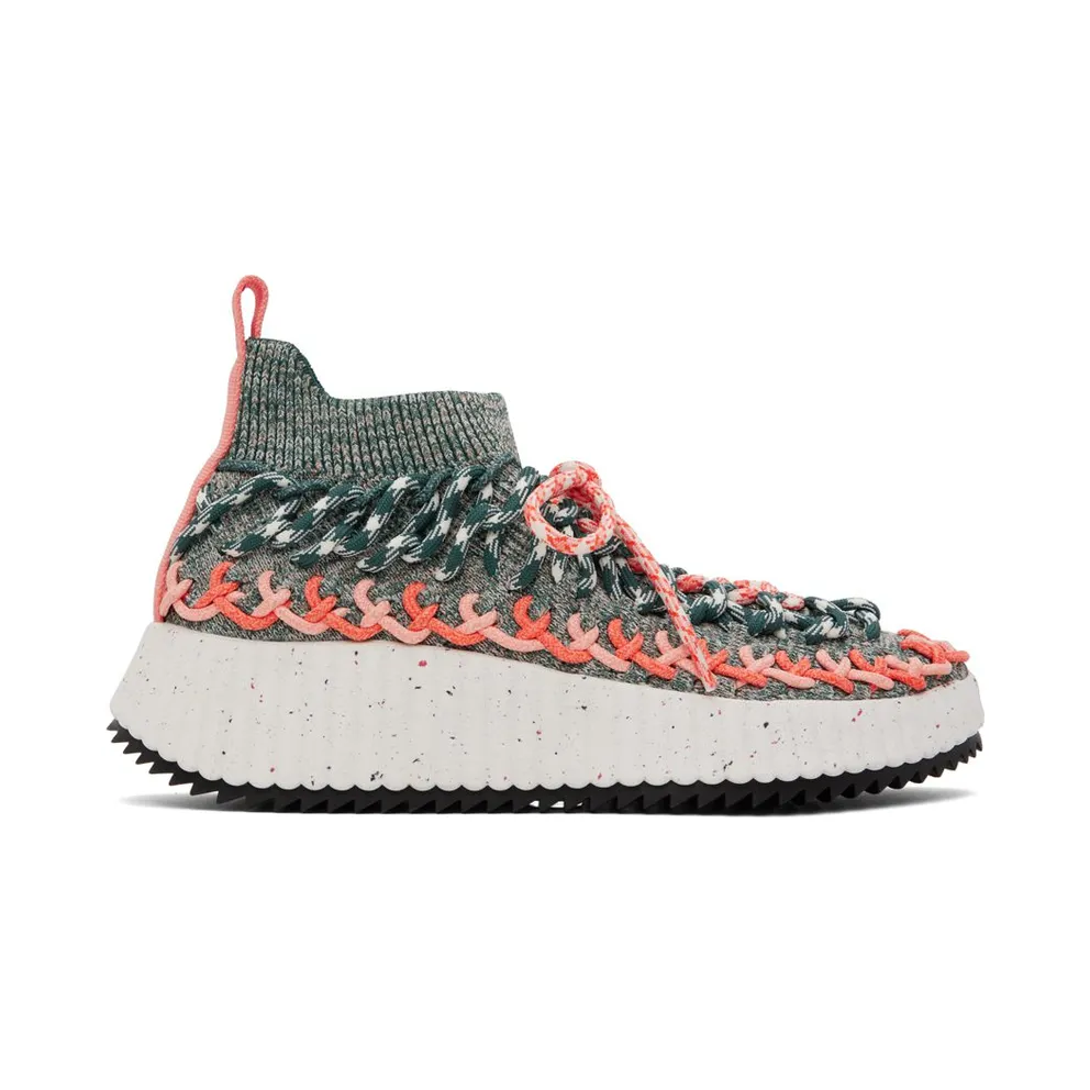 Chloé Green Nama Sock 98R Green – Orange 1 (CHC22W698H4)