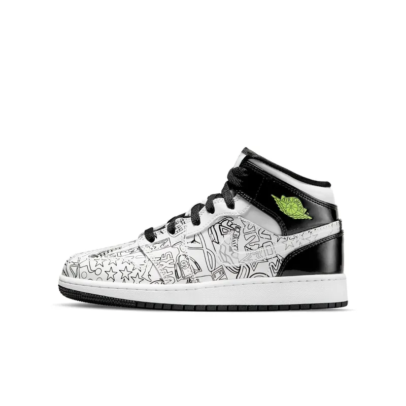 Air Jordan 1 Mid DIY (GS) (DC4099-100)