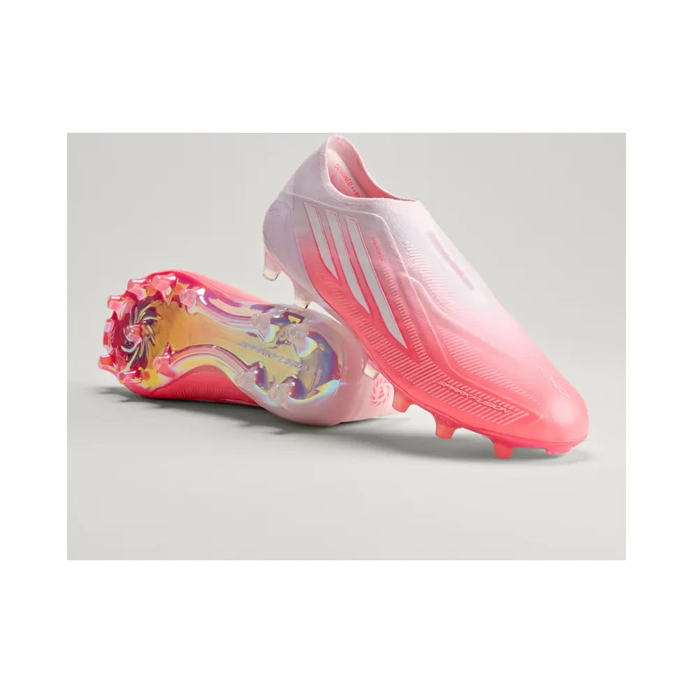 adidas F50 Sparkfusion Elite Laceless Firm Ground / Artificial Ground Football Boots Womens “Solar Turbo / Cloud White / Distilled Pink” (IH4474)