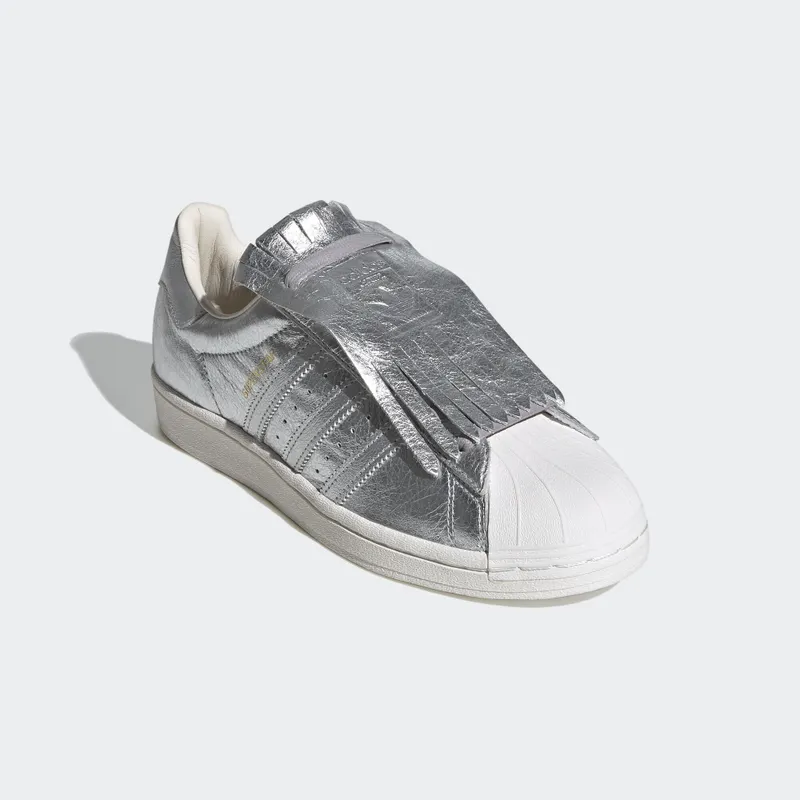 adidas Superstar Fringe Silver (W) Silver Metallic/Silver Metallic/Chalk White (FW8159)