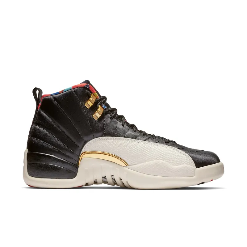Jordan 12 Retro Chinese New Year (2019) Black/True Red-Sail-Metallic Gold (CI2977-006)