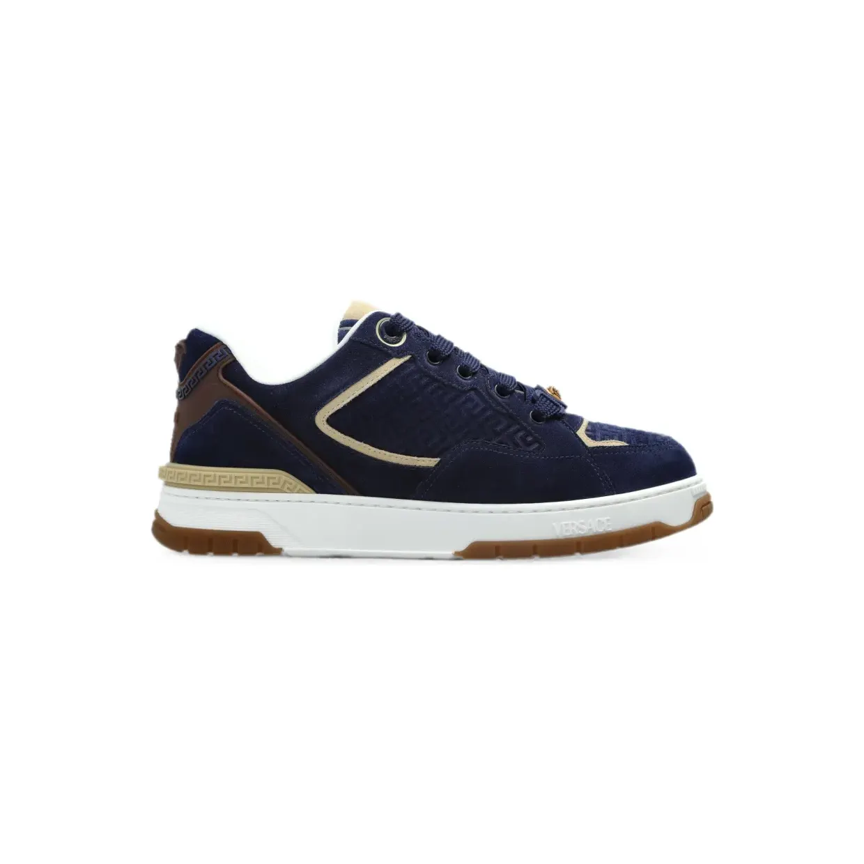 Versace Biggie Basket aus Wildleder “Brown” (10256551A18539)