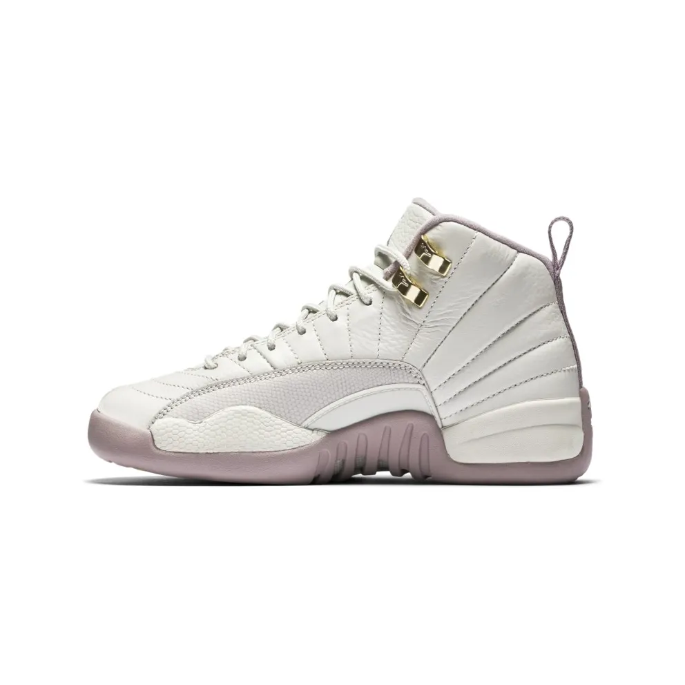 Jordan 12 Retro Heiress Plum Fog (GS) Light Bone/Metallic Gold Star-Plum Fog (845028-025)