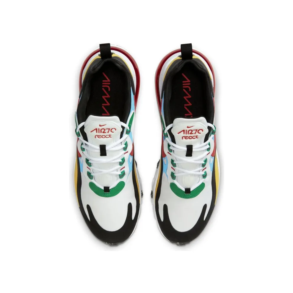 Nike Air Max 270 React Multi-Color White/University Red-White (DA2610-161)