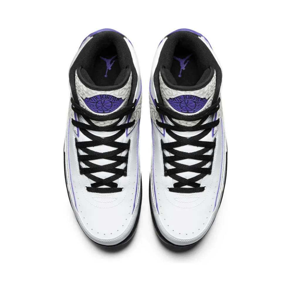 Jordan 2 Retro Dark Concord White/Concord-Black (385475-153)
