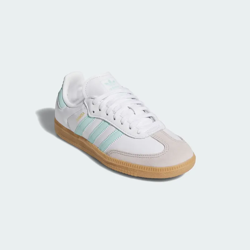 Adidas Samba OG GS “White Semi Flash Aqua” (JP5481)