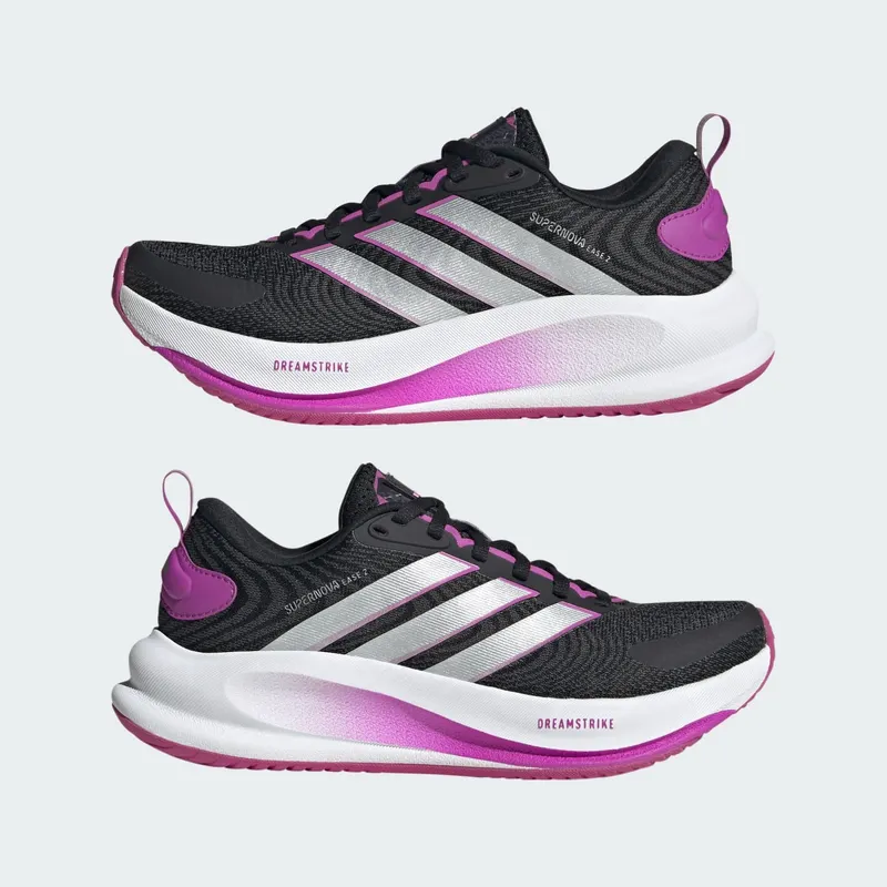 Adidas ADIDAS MINECRAFT SUPERNOVA EASE 2 Junior Running Shoes Core Black / Silver Metallic / Purple Burst (KJ9657)