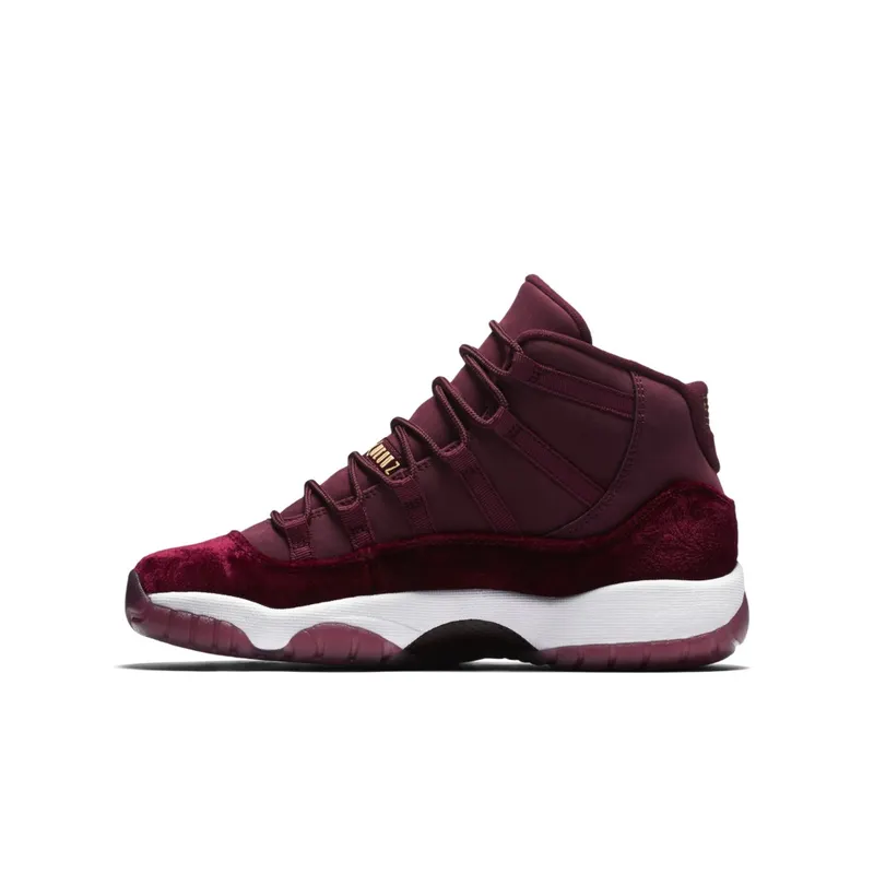 Air Jordan Nike AJ XI 11 Retro Heiress Night Maroon (GS) (852625-650)
