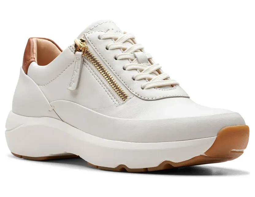 Clarks Shoes sneaker Wit (26176650-OffWhiteLeather)