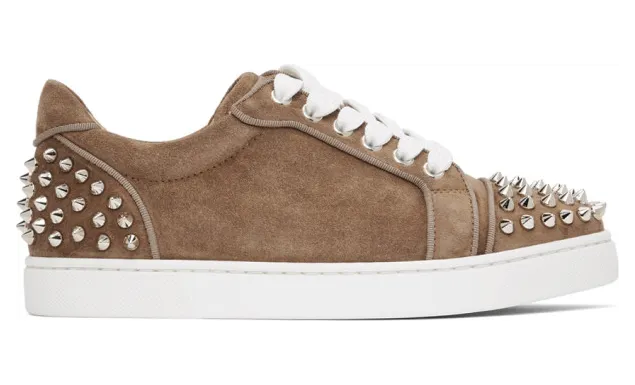 Christian Louboutin Brown Suede Vieira 2 Orlato Sneakers (1210494)