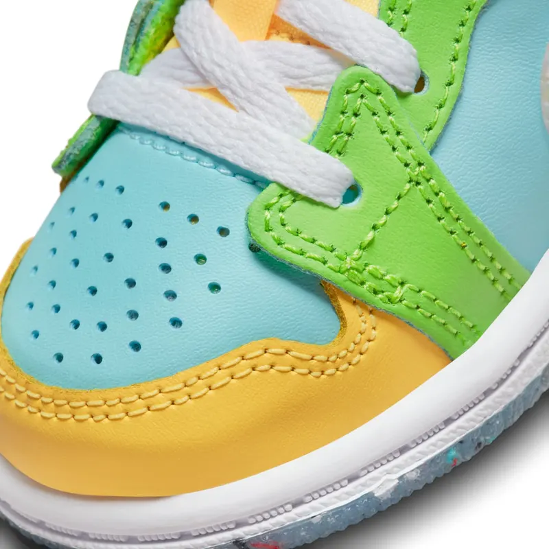 Jordan 1 Mid SE Glacier Ice Citron Pulse Action Green White (DX4369-400)