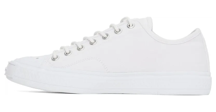 Acne Studios White Canvas Low 183 OPTIC WHITE (BD0231-) (3)