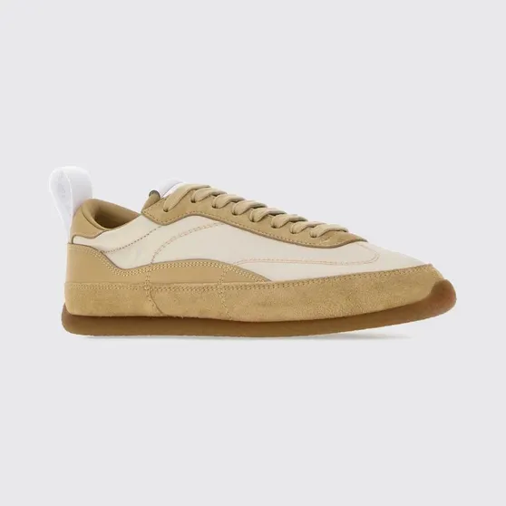 Mcqueen Alexander EC1 Nylon and Suede Sneakers with Rubber Sole Beige (856192WIAJ42636)