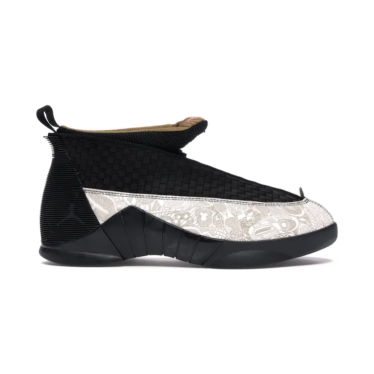 Air Jordan 15 Retro LS ‘Laser’ Black/Metallic Gold/White (317274-071)