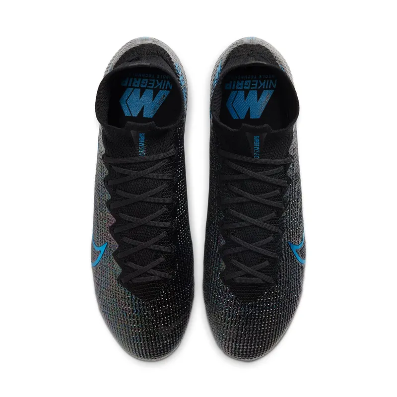 Nike Mercurial Superfly 7 Elite FG Black Laser Blue Black/Black-Anthracite-Laser Blue (AQ4174-049)