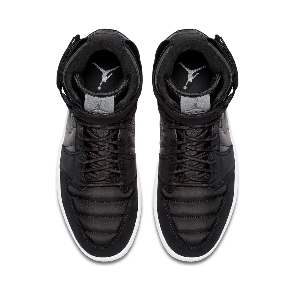 Jordan 1 Retro High Strap Black Anthracite Black/Pure Platinum-Anthracite (342132-004)