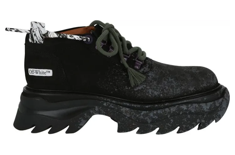 OFF-WHITE Rigid Sole Sneaker Black Grey (IA211R21 LEA00 11009 00037)