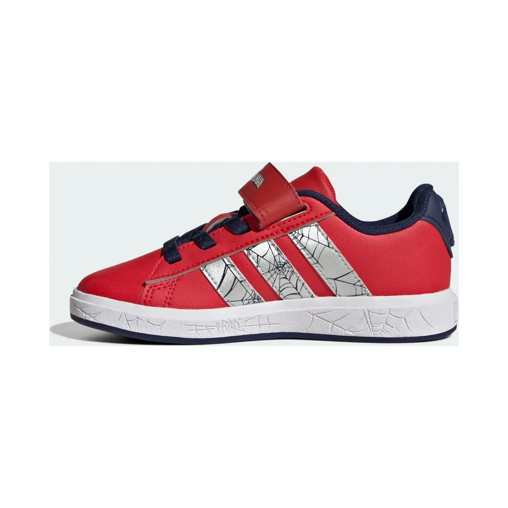 Adidas ADIDAS MARVEL SPIDER-MAN GRAND COURT Shoes KIDS Pure Ruby / Silver Metallic / Dark Blue (KI9123)