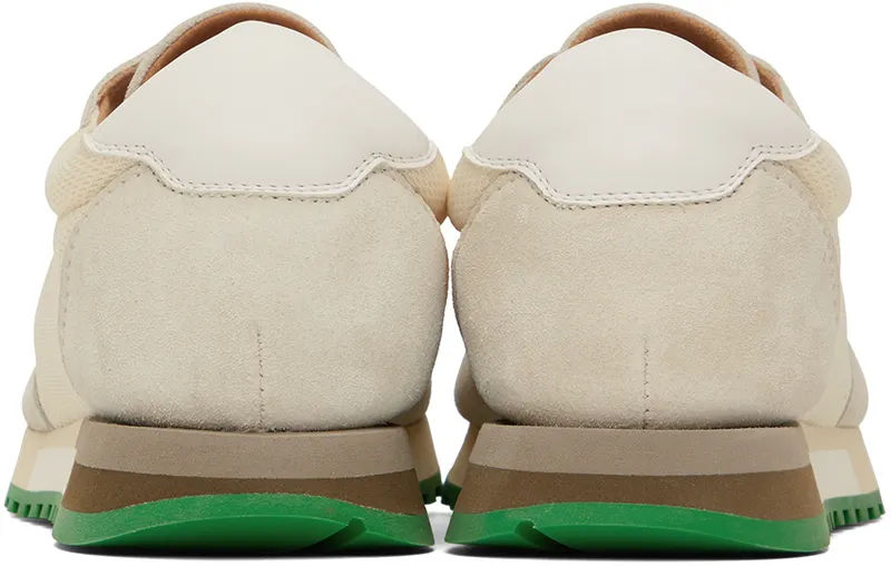 The Row Off-White & Green Owen Sneakers (F1284-W20L25)