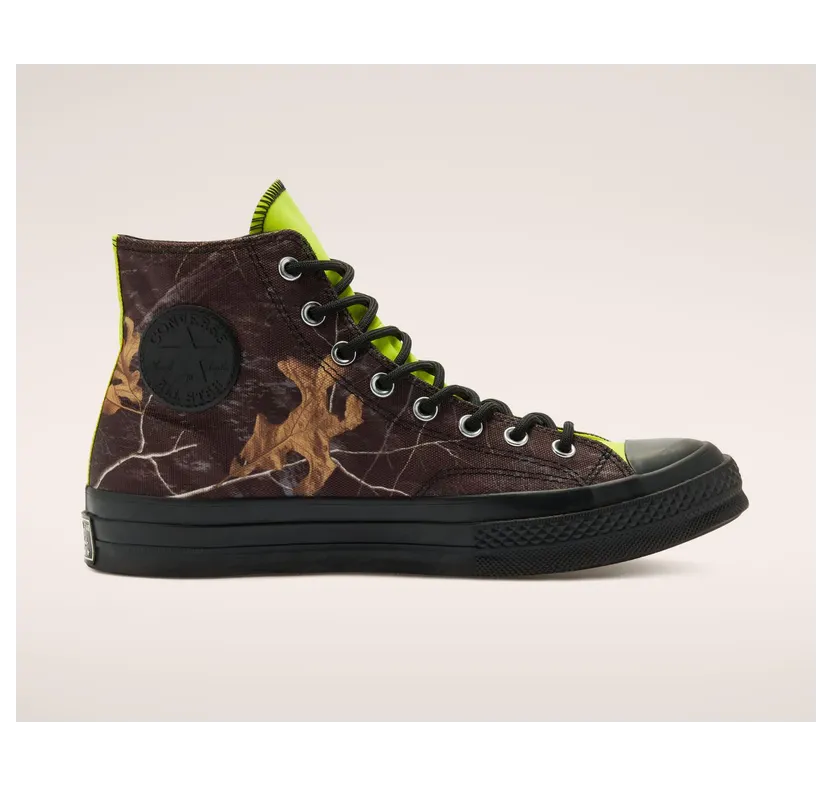 Converse Realtree x Chuck 70 GTX High ‘Black’ Black/Lemon Venom/Egret (169364C)